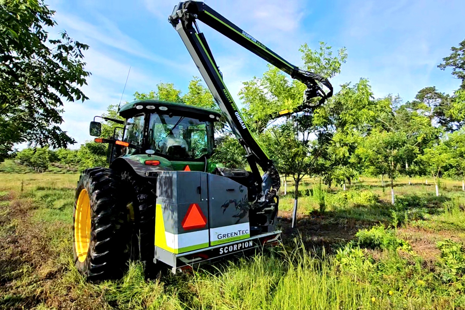 Scorpion Reach Arm and Boom Mower Attachments