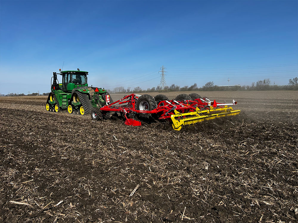 Box 2: Judge Farms Purchased a new Poettinger Terria 6040